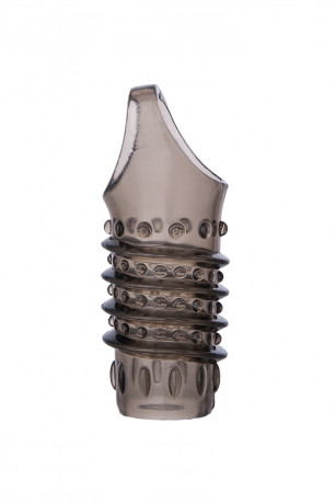 Насадка на пенис с кольцом для мошонки и открытой головкой XLover