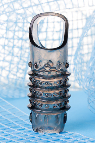 Насадка на пенис с кольцом для мошонки и открытой головкой XLover