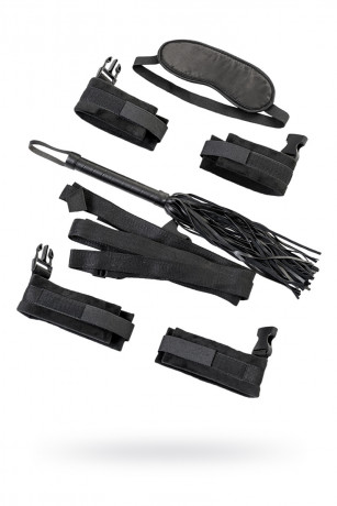 Бондажный набор из 5 предметов черного цвета TOYFA Theatre