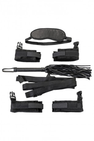 Бондажный набор из 5 предметов черного цвета TOYFA Theatre