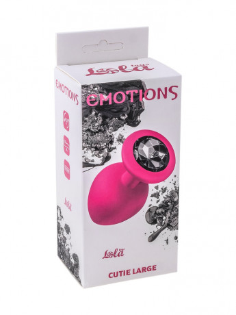 Цветная анальная пробка Emotions Cutie с кристаллом
