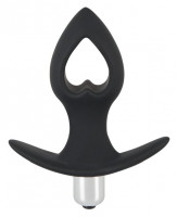 Анальная вибропробка с вибрацией Black Velvets Vibrating Plug