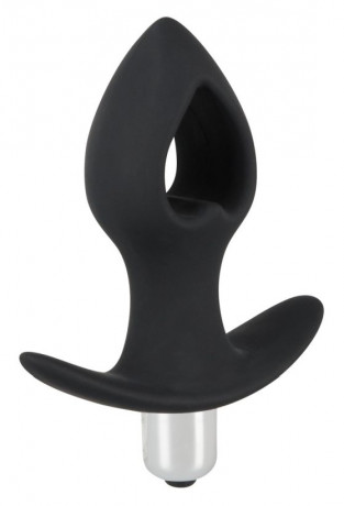 Анальная вибропробка с вибрацией Black Velvets Vibrating Plug