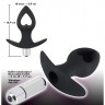 Анальная вибропробка с вибрацией Black Velvets Vibrating Plug