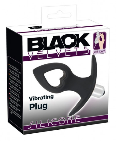 Анальная вибропробка с вибрацией Black Velvets Vibrating Plug