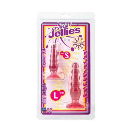 Набор из двух гибких анальных стимуляторов Crystal Jellies