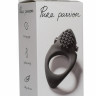 Эрекционное виброкольцо для стимуляции клитора Pure Passion Midnight 
