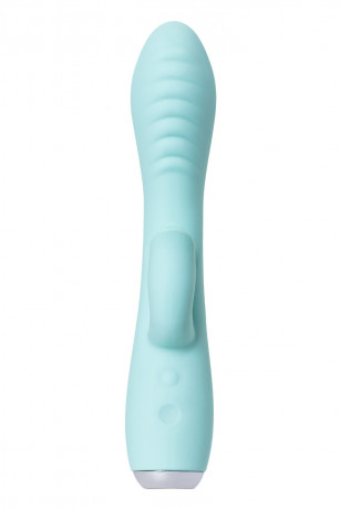 Вибратор с клиторальным стимулятором и язычком JOS MILO