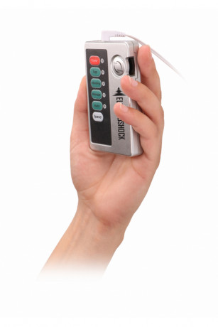 Анальная пробка с электростимуляцией E-Stim Hollow Butt Plug Shots Electroshock