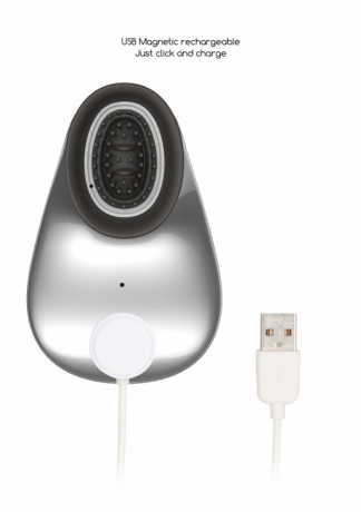 Перезаряжаемый вакуумный вибромассажер с 2 язычками Twitch Hands