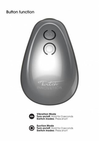 Перезаряжаемый вакуумный вибромассажер с 2 язычками Twitch Hands