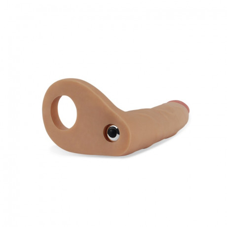 Реалистичная вибро-насадка для двойного проникновения с 10 функциями The Ultra Soft Double-Vibrating