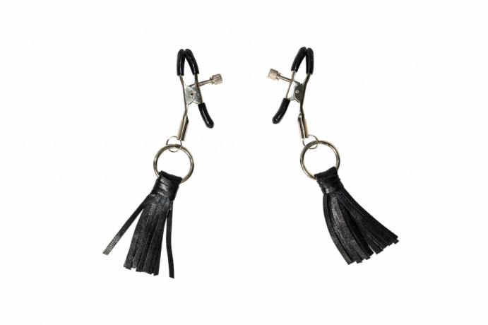 Металлические зажимы на соски с игривыми кисточками Party Hard Sweet Escape