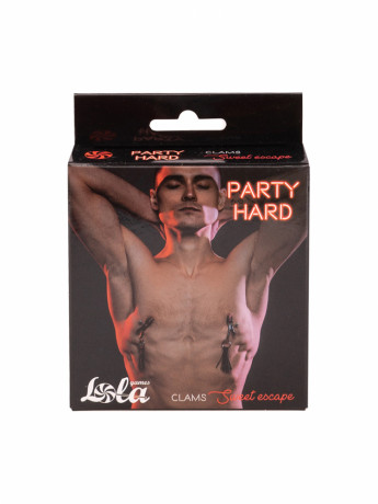 Металлические зажимы на соски с игривыми кисточками Party Hard Sweet Escape