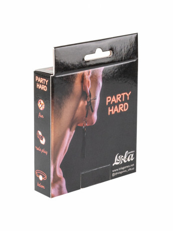 Металлические зажимы на соски с игривыми кисточками Party Hard Sweet Escape