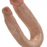Фаллоимитатор двухсторонний малый телесный