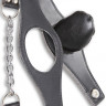 Кляп 3в1: металлическая цепочка, кожанный кляп-шарик и кляп"Открытый рот"