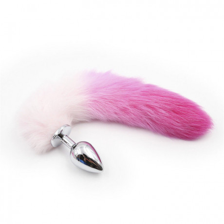 Интимный хвост розового цвета