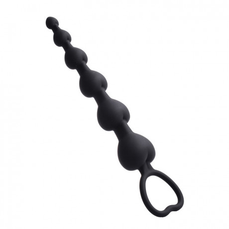 Силиконовые анальные бусы сердечки