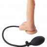 Увеличивающийся реалистичный фаллоимитатор с ручным насосом
