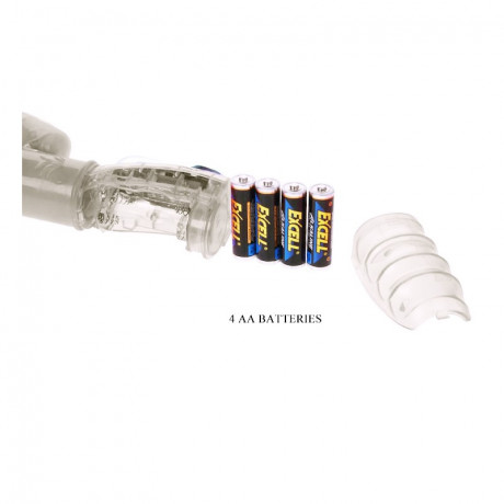 Вибратор ротатор с клиторальным стимулятором Flirt