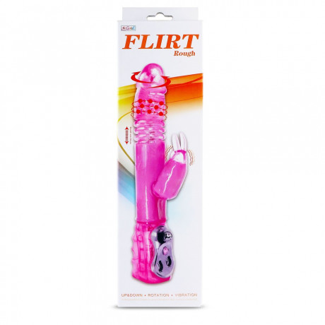 Вибратор ротатор с клиторальным стимулятором Flirt