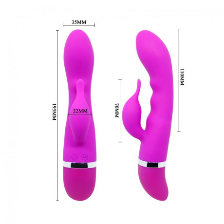 Многофункциональный вибратор с клиторальным дельфинчиком HILDAсо 