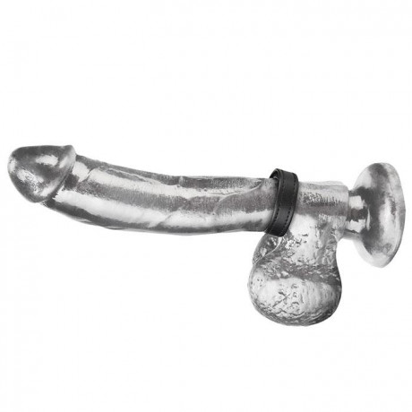 Кольцо на пенис из кожи на липучке VELCRO COCK RING