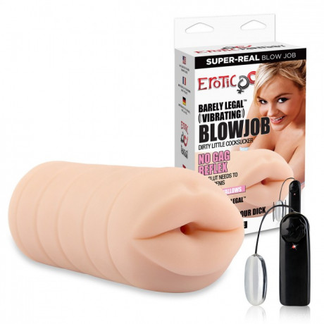 Суперреалистичный мастурбатор рот с вибрацией от BREE OLSON