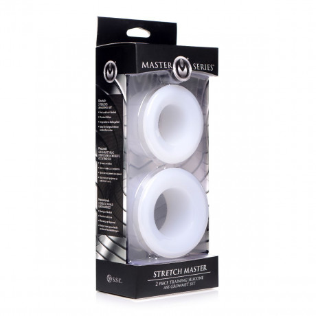 Набор из 2 анальных расширителей Stretch Master 2 Piece Training Silicone Ass Grommet set