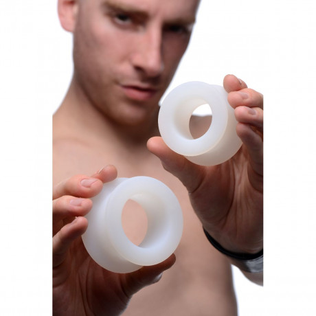 Набор из 2 анальных расширителей Stretch Master 2 Piece Training Silicone Ass Grommet set