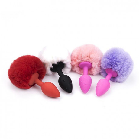 Пробка в попку с кроличьим хвостиком