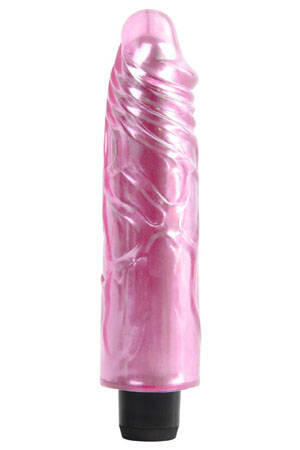 Розовый вибромассажер JELLY GEMS №2
