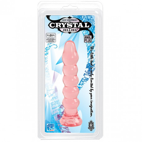 Гелевая анальная елочка Crystal Jellies Anal Plug
