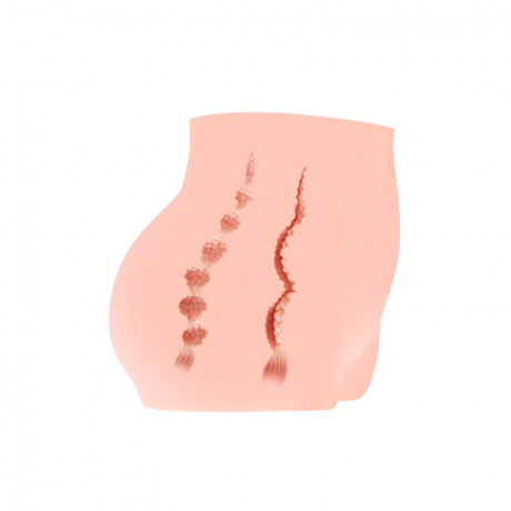 Мастурбатор полу-торс с двумя активными дырочками CHERRY