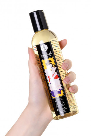 Возбуждающее массажное масло с ароматом ночных цветов Shunga Midnight flower