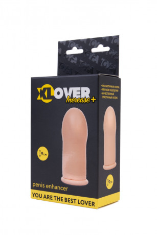 Удлиняющая насадка телесного цвета на пенис XLover Increase