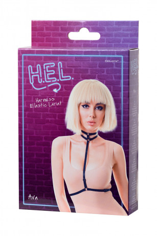 Изящный стреп с двойным чокером и тонкой окантовкой Ava