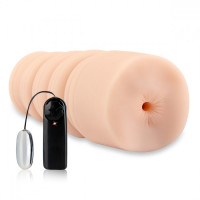 Вибропопка с рельефным тоннелем для полной имитации анального секса SASHA GREY