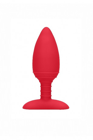 Анальная пробка с вибрацией и функцией нагрева Heating Anal Butt Plug Glow