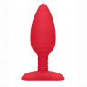 Анальная пробка с вибрацией и функцией нагрева Heating Anal Butt Plug Glow
