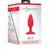 Анальная пробка с вибрацией и функцией нагрева Heating Anal Butt Plug Glow