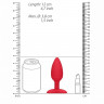 Анальная пробка с вибрацией и функцией нагрева Heating Anal Butt Plug Glow