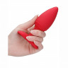 Анальная пробка с вибрацией и функцией нагрева Heating Anal Butt Plug Glow