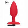 Анальная пробка с вибрацией и функцией нагрева Heating Anal Butt Plug Glow