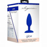 Анальная пробка с вибрацией и функцией нагрева Heating Anal Butt Plug Glow