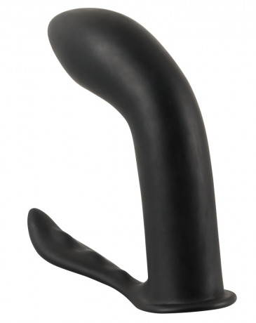 Силиконовый черный массажер для стимуляции P-зоны Prostate Plug