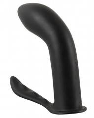 Силиконовый черный массажер для стимуляции P-зоны Prostate Plug