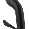Силиконовый черный массажер для стимуляции P-зоны Prostate Plug