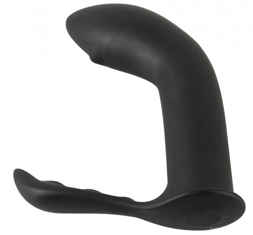 Силиконовый черный массажер для стимуляции P-зоны Prostate Plug